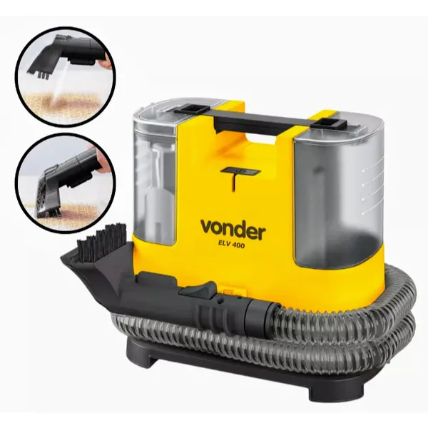 Extratora Portátil para Limpeza Doméstica Sofá Colchão Tapetes Com Bocal 3 em 1 400w ELV400 Vonder
