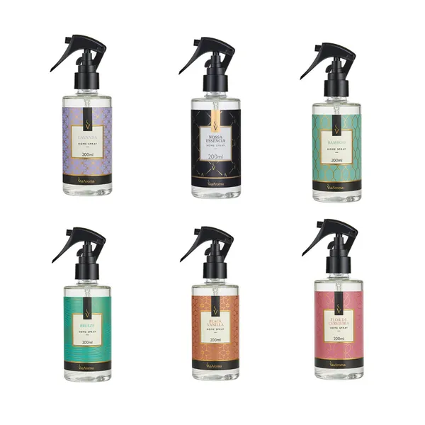 Home Spray Via Aroma 200ml - Aromatizador de Ambientes