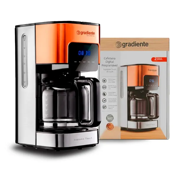 Cafeteira Elétrica 1,5L Digital Programável Supreme Touch Gradiente
