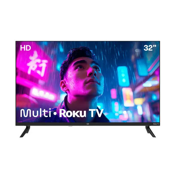 Smart TV DLED 32 HD Multi Essencial Roku​ 3HDMI 2USB Wi-Fi - TL081E