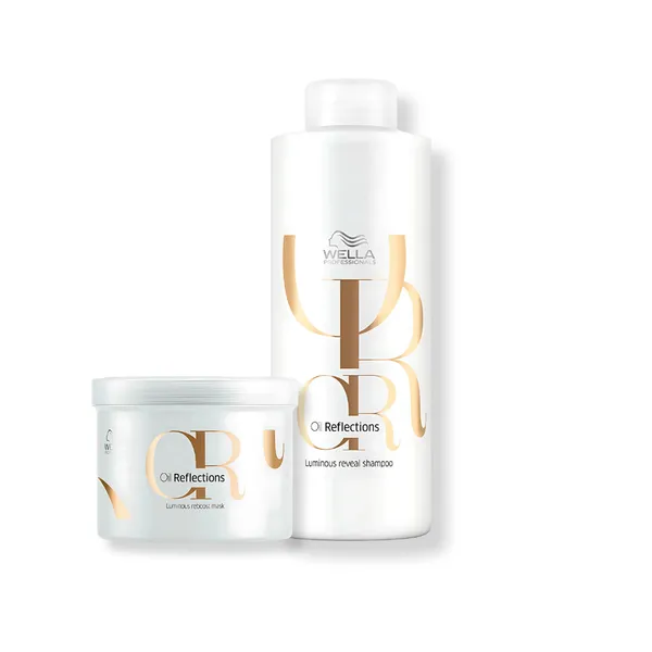 Kit Wella - Shampoo 1L e Máscara 500g Oil Reflections