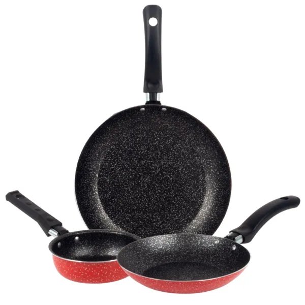 Jogo De Frigideiras Francesas 3 Peças 14 18 24Cm Nacional