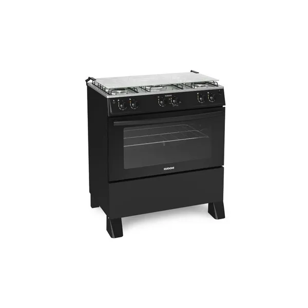 Fogão Itatiaia Star New Piso 5 Bocas Preto Bivolt 3700000361