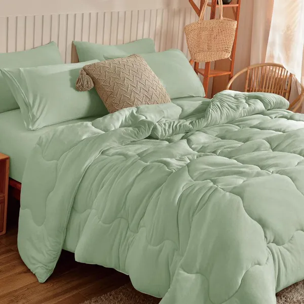 Kit Edredom de Malha 3 peças Queen King Fibra de Soja Hipoalergênico