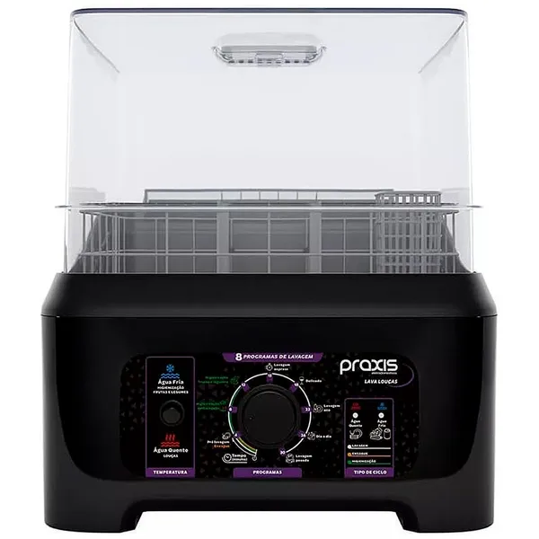 Lava Louças Praxis Portátil LLPP Semi-Automática 127V Preto