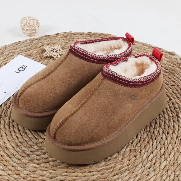 Ug 2025 Novo Baotou Fundo Grosso Moda Casal Botas De Neve De Pelúcia 35-45
