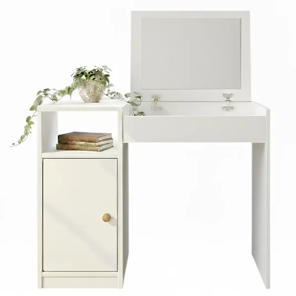 Penteadeira Compacta com Espelho Interno Dulce - Cores