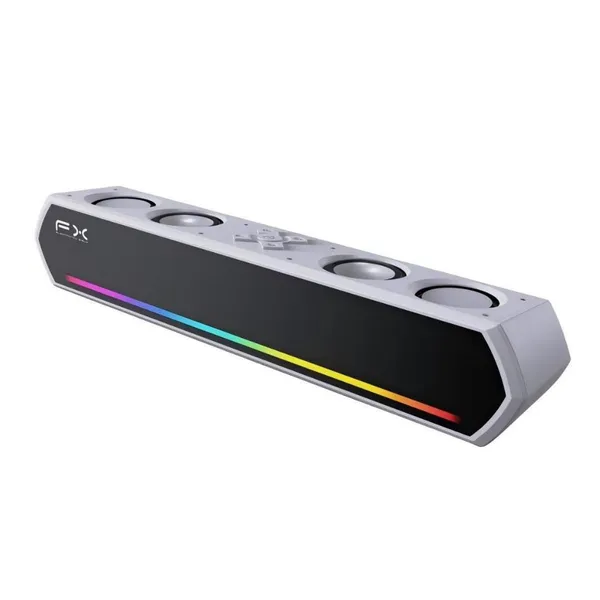Caixa de Som Bluetooth Potente com 4 Alto-Falantes 30W Soundbar PC Notebook TV