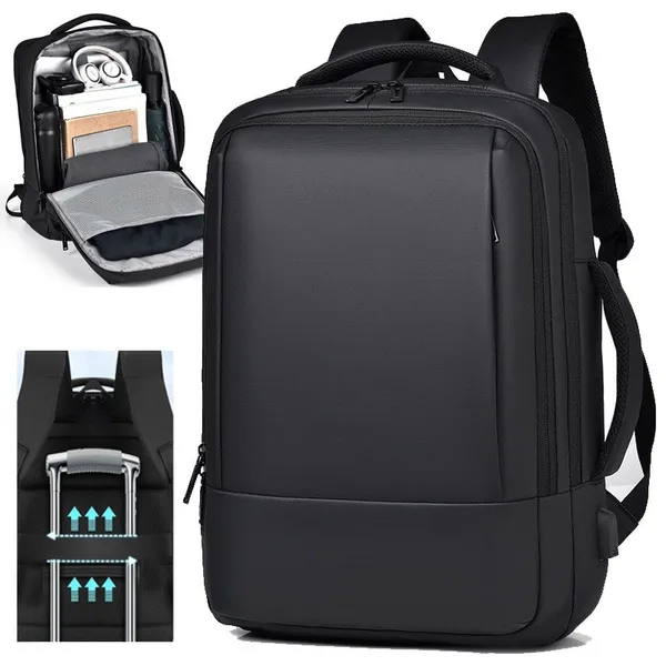 jiesipote mochila masculina reforçadaImpermeável Mochila de trabalho femininaGrande capacidade de