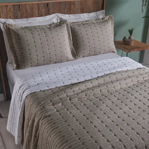 Kit Cobre Leito Queen 3 Peças Percal 200 Fios Coleção Decor