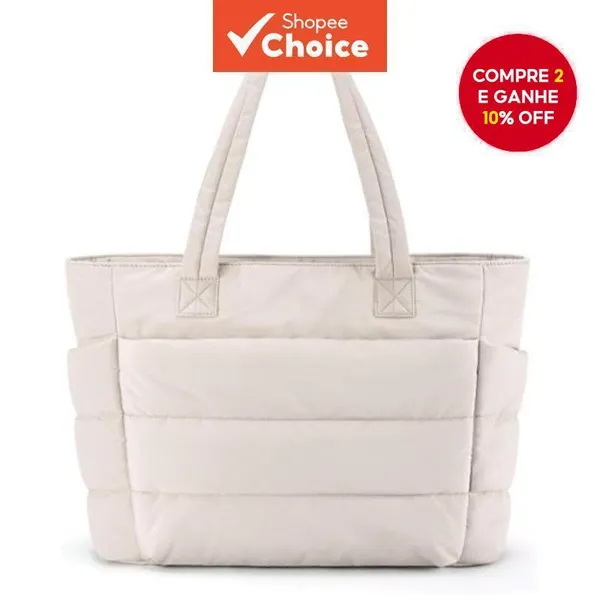 Bolsa Feminina Leve E Fofa Com Compartimentos De Ombro Adequada Para Viagens , Deslocamento , Trabalho Academia
