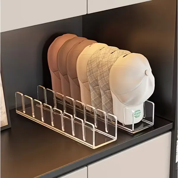 Suporte Porta Organizador de Bonés em Acrílico – Elegante, Resistente e Moderno