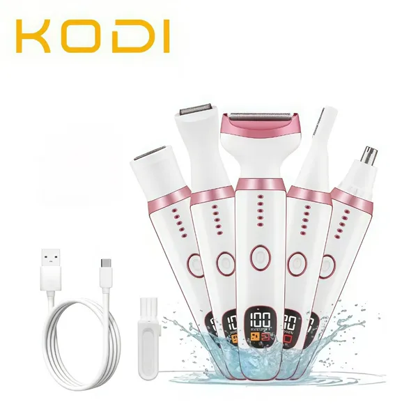 Kit Depilador tela de LED aparador Elétrico Completo 5 em 1 Para Sobrancelha Axila Pequenos Pelos-M7