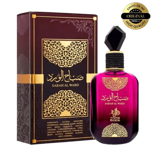 Perfume Feminino ÁRABES SABAH AL WARD 100ML Al Wataniah Eau de Parfum Edp Original