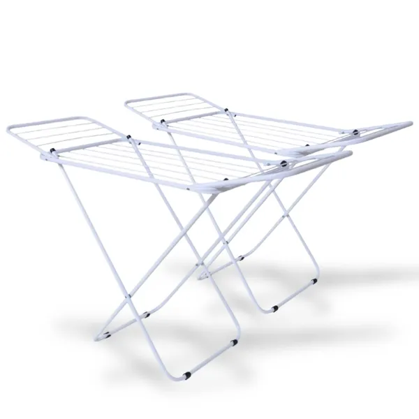 Varal Dobrável de Chão com Abas | Super Leve, Resistente e Não Enferruja | Pintura Eletrostática