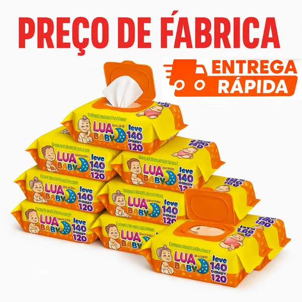 Caixa de até 1680 Lenço Toalha Umedecida Premium Bebe Toalhinhas Atacado Promoção Lencinho Umidecido