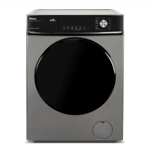Lava e Seca Philco 16 Programas PLS Eco Inverter 10kg Titanium