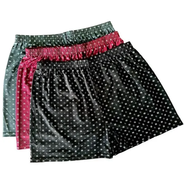 Kit Cueca Samba Canção Masculino Pijama Masculino de Dormir Liganete Lisa Estampada Short de Dormir
