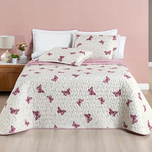 Colcha Cobre Leito Dupla Face 200fios  Avere