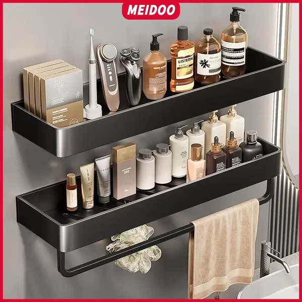 Prateleira De Banheiro , Suporte De Parede Sem Perfurações , Alumínio À Prova D'água