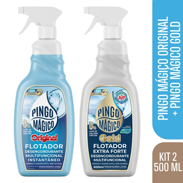 Kit Pingo Mágico Original + Pingo Mágico Gold - 500ml