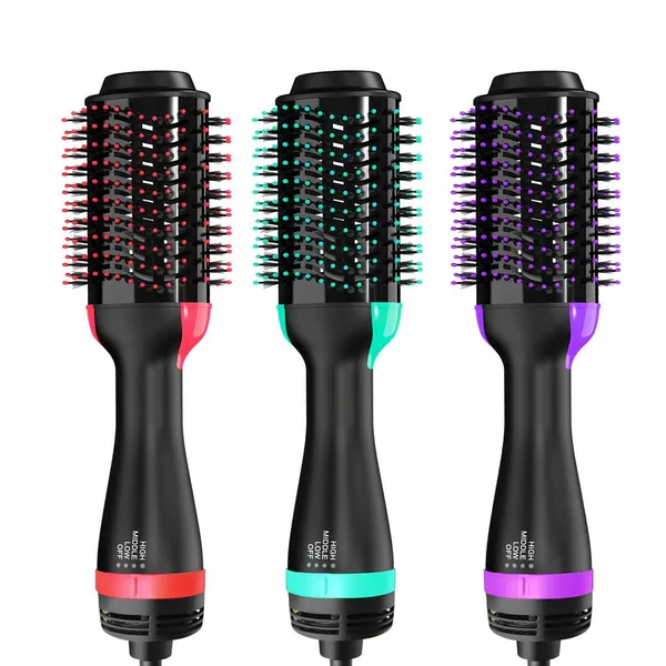 Escova Secadora 110v Alisador Elétrica Escova de ar quente Modeladores de cabelo Com 3 Em1 Hair