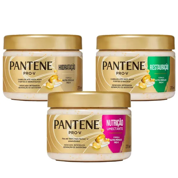 Pantene Máscara Intensiva (Nutrição, Hidratação e Restauração) 270 ML