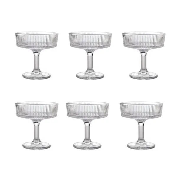 Jogo De Taças Para Sobremesa Latinos De Vidro 6 Unidades - 300ml