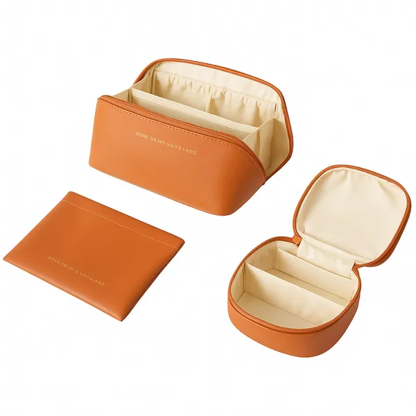 Kit 3 necessaire organizador para viagem, cosméticos