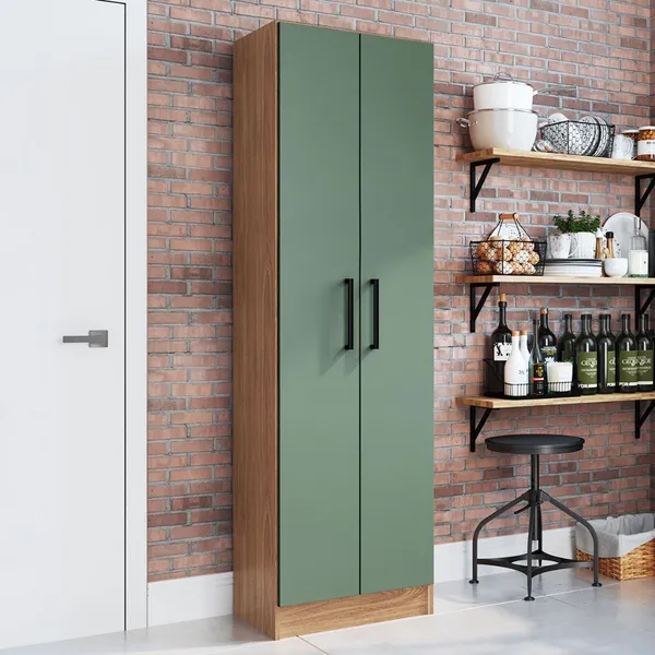 Armário Multiuso Milano 2 Portas 5 Prateleiras