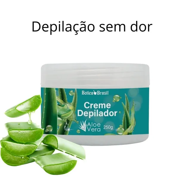 Creme Depilador sem dor com Aloe Vera  250g
