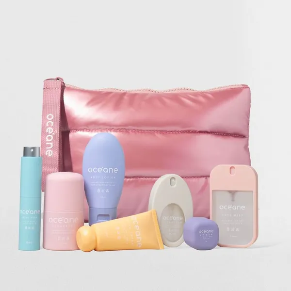 Kit Linha Travel Completa + Nécessaire Puffer (8 Produtos)