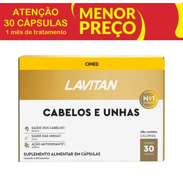Lavitan Cabelos e Unhas 30​ Comprimidos