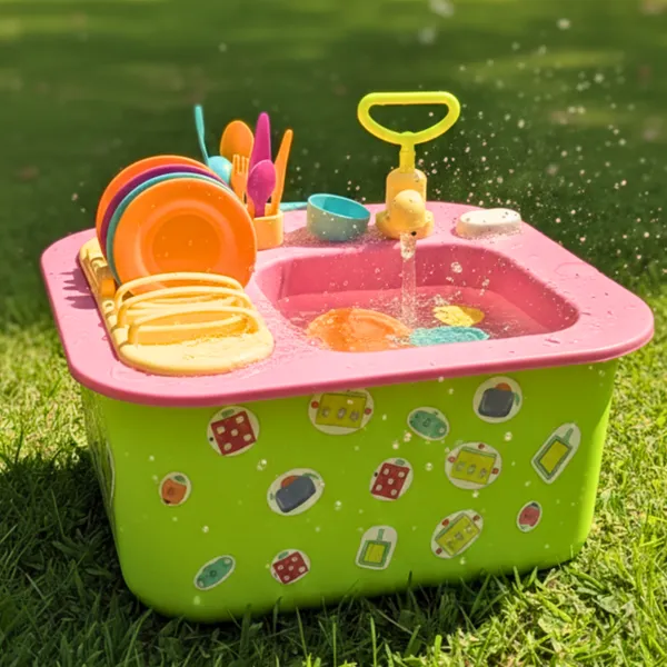 Pia De Cozinha Infantil Sai Agua Brinquedo Acqua Brink 22 Acessórios