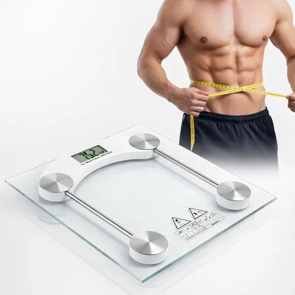 Balança Digital De Vidro até 180Kg Portátil Corporal