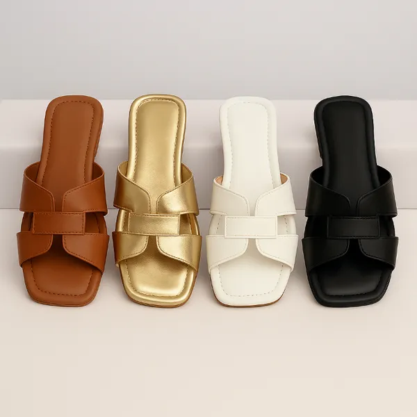 Sandália Rasteira Feminina H Moderna