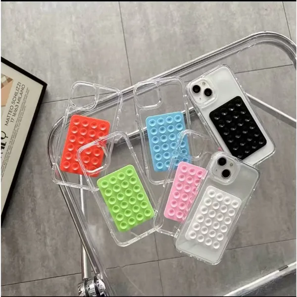 Suporte de Silicone com Ventosa para Capinha Celular e para Uso Diário