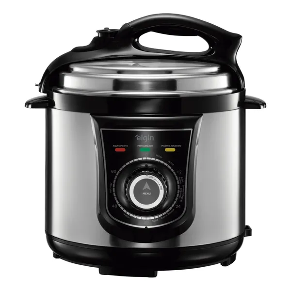 Panela de pressão elétrica 4L Elgin 840W Inox