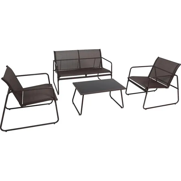Conjunto de Mesa e Cadeiras Weekend Marrom para Jardim BEL
