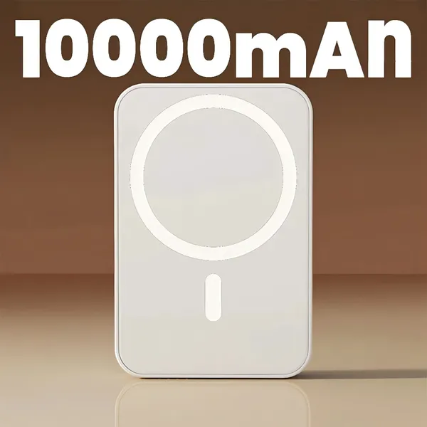 Carregador Portátil Indução para iPhone/Android Magsafe Apple Sem fio Bateria Carga 5000/10000mAh