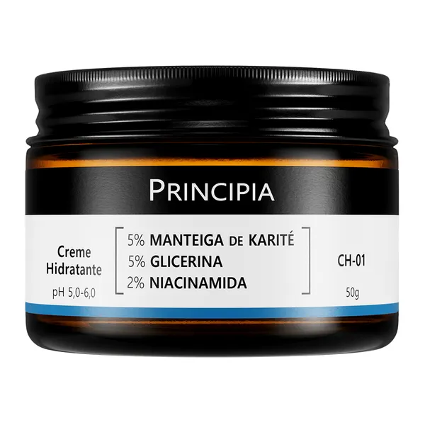Creme Hidratante Facial 5% Manteiga de Karité + 5% Glicerina + 2% Niacinamida CH-01Principia - 50g