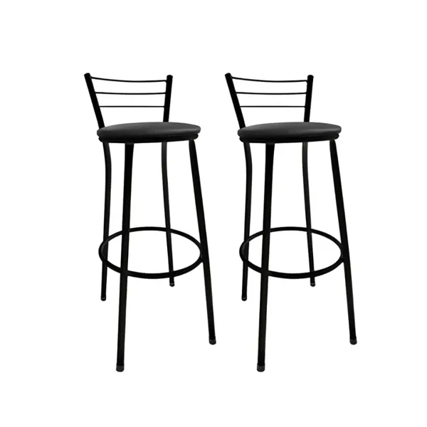 Banquetas Alta Bistrô Bancos Bancada Cozinha Americana Bar Balcão - Direto da Fabrica Kit 2