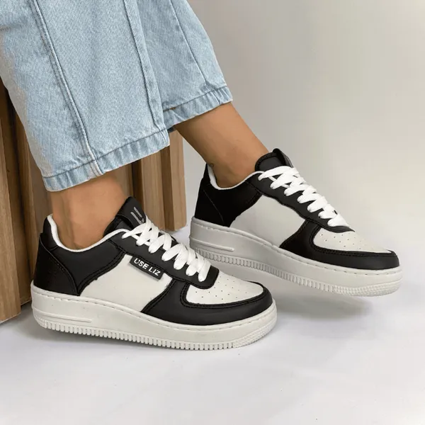 Tênis Casual Feminino Estiloso Moderno Elegante Leve Confortável Resistente Acessível