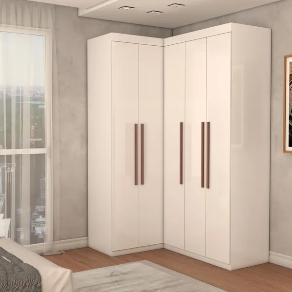 Guarda-Roupa Solteiro Modulado Odisseia 5 Portas 12 Prateleiras - Panorama Móveis