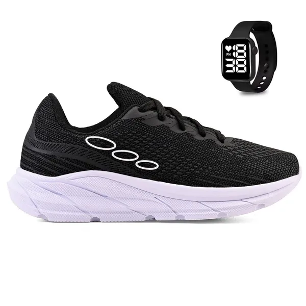 Kit Tenis Esportivo Masculino Feminino Academia Treino Leve + Relogio Digital