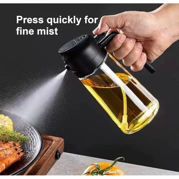 Spray de Óleo para Cozinha Vidro 200ml Borrifador Azeite Vinagre Air Fryer