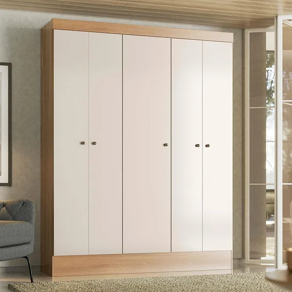 Guarda-Roupa Ártico com 5 Portas Demóbile