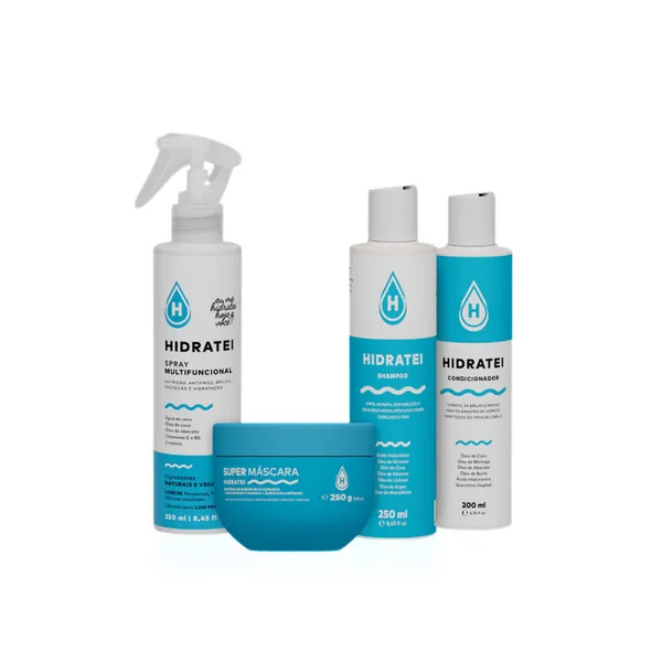 Kit Hidratação Essencial Hidratei - Proporciona Cabelos Incríveis e Radiantes!