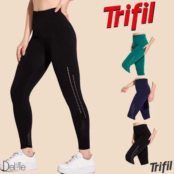 Calça Legging Colmeia Trifil S/ Costura Feminina Academia Esportiva Fitness Alta Performance Adulto