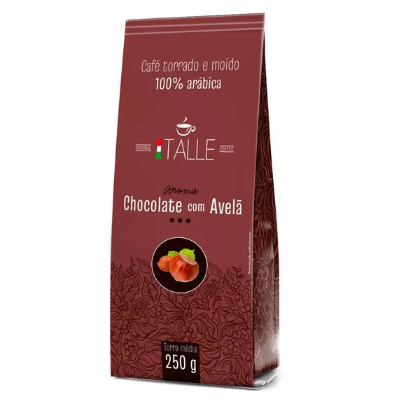 Café Aromatizado Cafe Torrado e Moido Café Italle Sabores Aroma 250g
